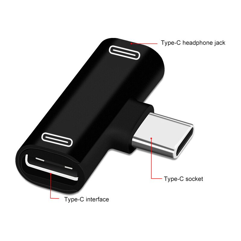 3 in 1 USB c zu typ-C Adapter USB Typ c ladekabel ladegerät kopfhörer Konverter für Xiao mi 8 mi 6 kopfhörer Adapter