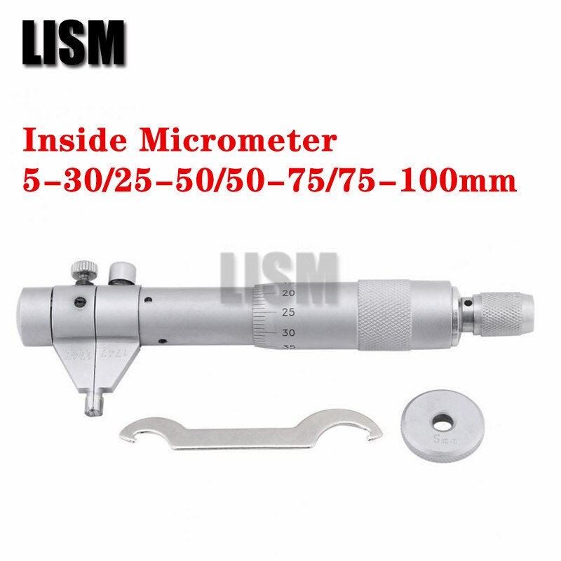 5-30/25-50/50-75/75-100Mm Inside Micrometer Schroef Gauge Metrische Micrometers Carbide Meetinstrumenten