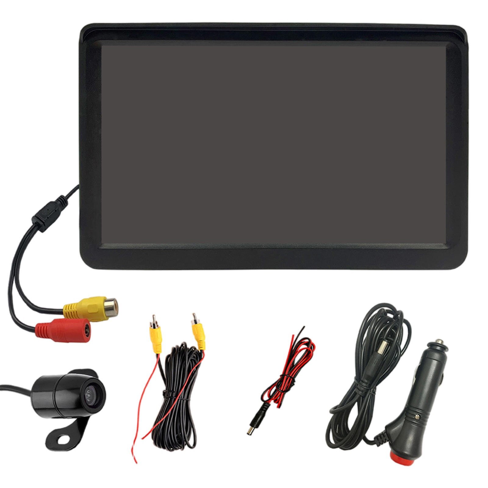 Backup Car Monitor LCD 7 inch Waterproof Distance Lines 1024x600 HD Lens 12V Reverse Camera Kit for Parking Vehicles