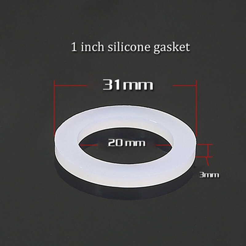 10 PCS DN8/10/15/20/25/32/40 Silicone Gasket Flat Sealing Washer Spacer For 1/4" 3/8" 1/2" 3/4" 1" 1-1/4" 1-1/2" BSP NPT Fitting: DN25