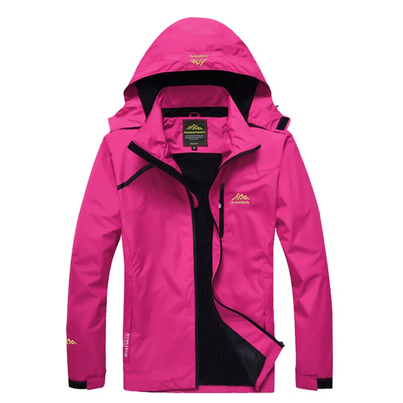 Scarpe da Trekking Da donna Giacca A Vento Traspirante Con Cappuccio Sport All&#39;aria Aperta Sottile Arrampicata Campeggio Trekking Cappotto Femminile: Colore rosa / M