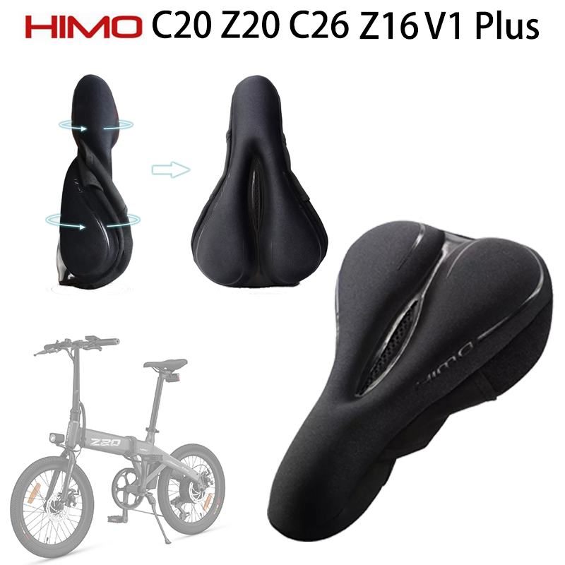 Himo-asiento para bicicleta eléctrica C20 Z20 C26, asiento Original para bicicleta eléctrica, cojín suave para ciclismo con accesorios de luz