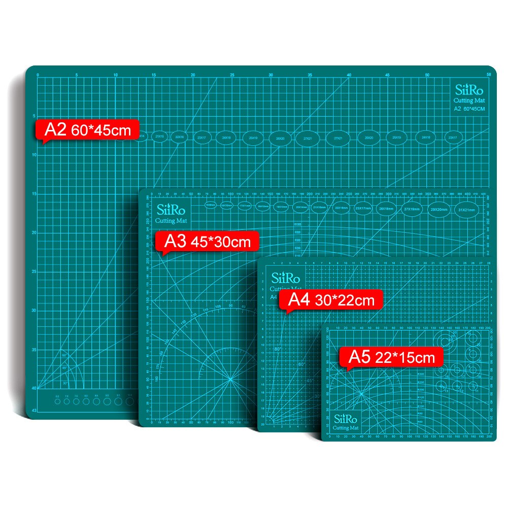 Rotary Cutters Set with Cutting Mat Patchwork Ruler Carving Knife Kit for Fabric Paper Leather Crop Sewing Scissors and Quilting