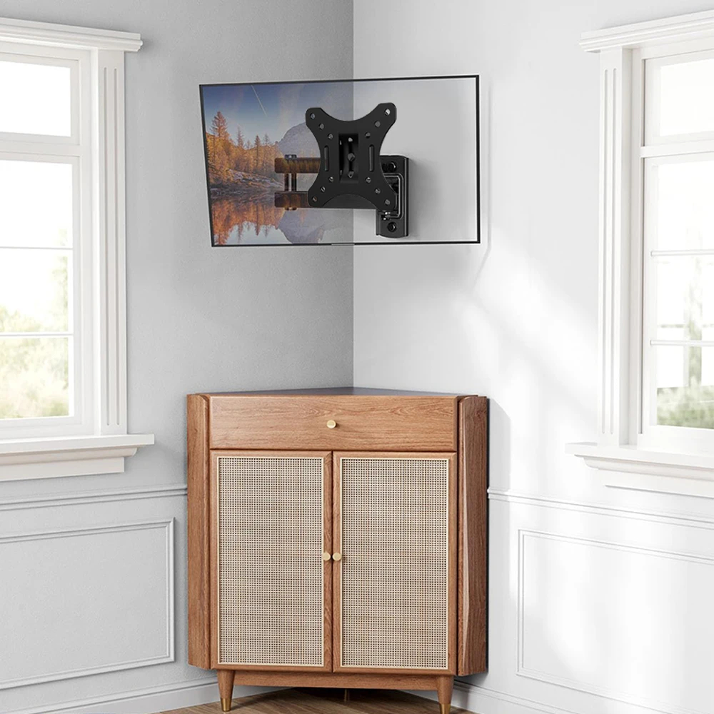 Full Motion Hoek TV Beugel Muurbevestiging 10-32 In tv Monitor Houder Draaibare Kantelen Verstelbare Universele TV stand VESA 100x100mm