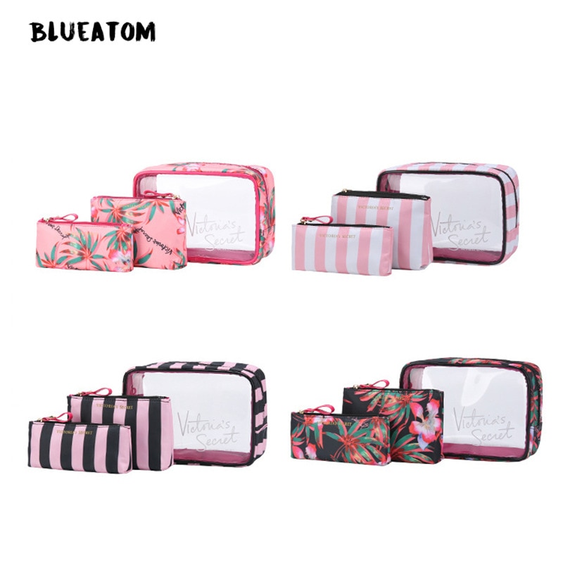 Pvc Transparante Cosmetische Bag Travel Toilettas Set Make-Up Organizer Pouch Make-Up Case Schoonheidsspecialiste Vanity Necessaire Trip