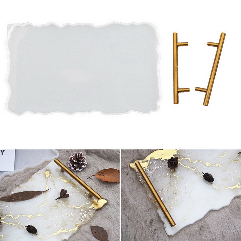 Coaster Molds Resin Casting Silicone Coaster Molds for Cake Fruit Holder Resin Epoxy Tray Coaster Mold Kit