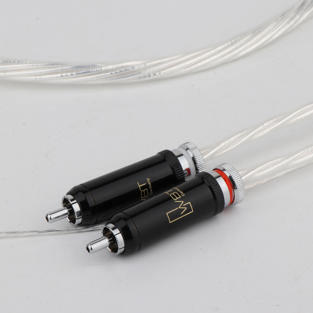 Hifi Tonearm Cable 5 Pin Xlr to RCA Wire OFC Silver Plated Audio Cable Hi-end DIN Connector to 2RCA Cable Audiophile Phono Cable