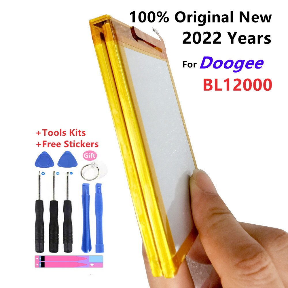 2022 Voor Doogee BL12000 Batterij 12000Mah 100% Originele Batterij 6.0 Inch MTK6763T Doogee BL12000 Pro Vervanging