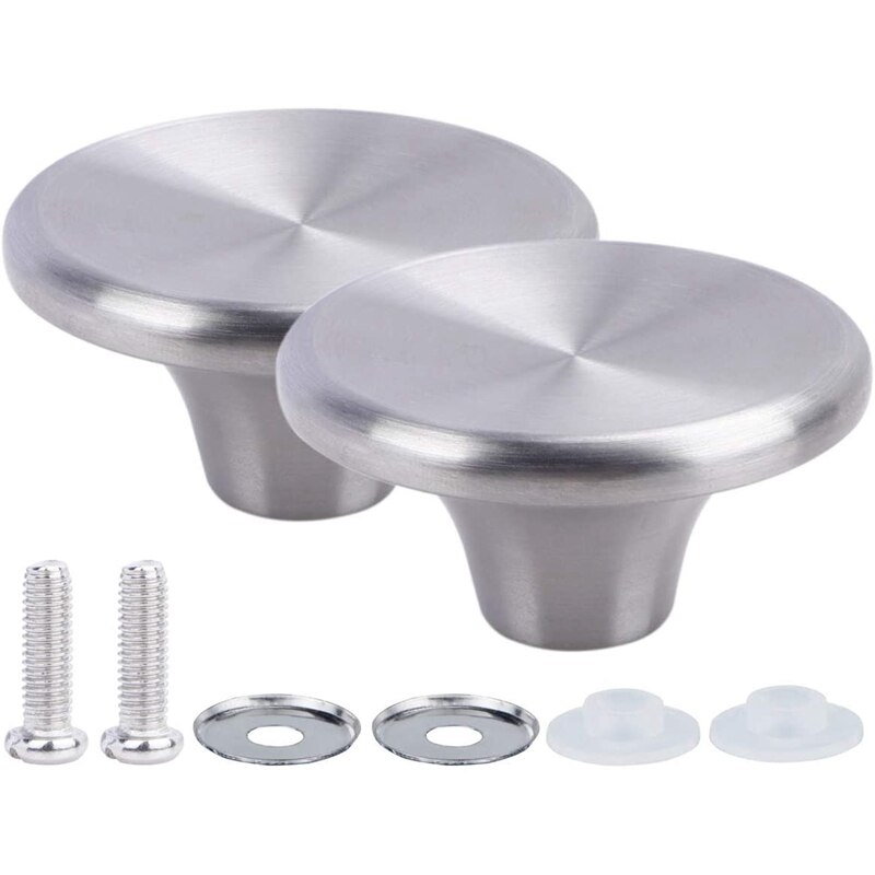 2Stck Niederländisch Ofen Knopf Edelstahl Topf Deckel Ersatz Knopf für Le Creuset für Aldi für Hütte Knopf Topf deckel Griff: Ursprünglich Titel