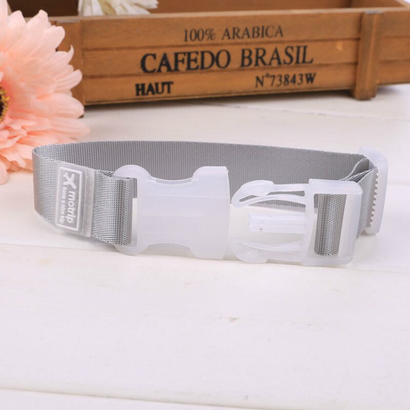 Correas ajustables con hebilla para equipaje, 5 uds., bolsa de equipaje, cinturón de amarre, accesorios de viaje: 5pcs gray