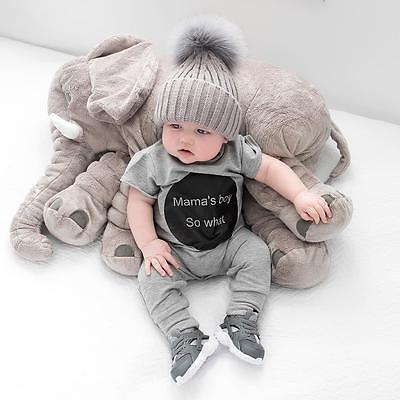 Neugeborene Jungen Mutter knapp Gedruckt Schwarz/Grau Strampler Gesamt Gesamt Outfits Kleidung 0-18M