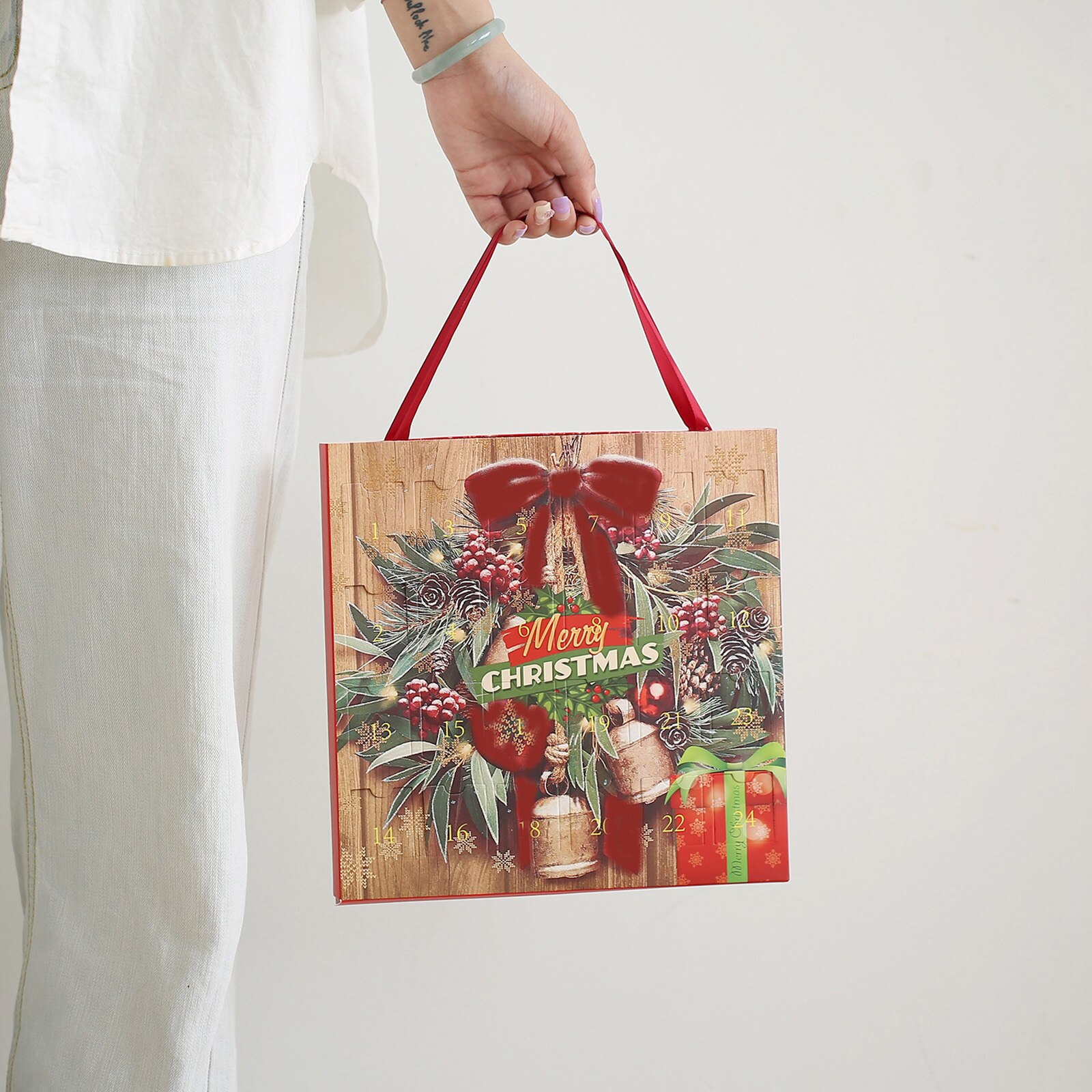Jul adventskalender jenter smykker charms halskjede øredobber diy julepynt dekor best for jenter