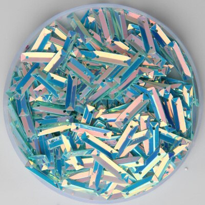 2000 Stks/partij 3X14Mm Rechthoek Cup Losse Pailletten Voor Schoenen &amp; Cap &amp; Kleding Naaien Decoratie Materialen/bruiloft Beauty Accessoires: Light Blue