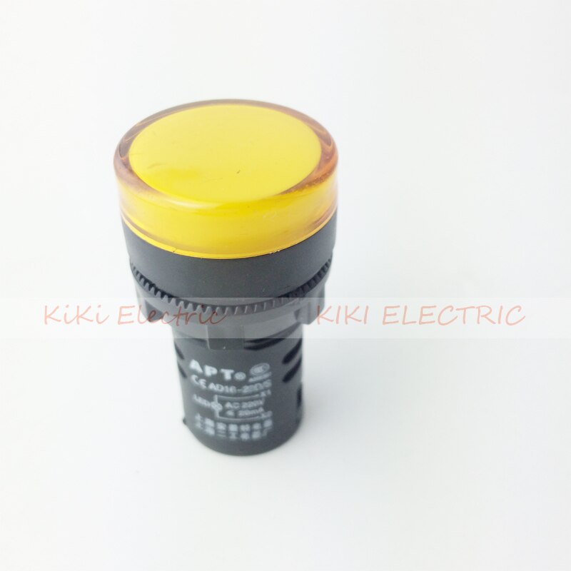 22mm Indicator light Yellow Led Indicator lamp 12v 24V 220v 380v Elecrtric Signal Lamp AD16 AC/DC Control Light for cabinet