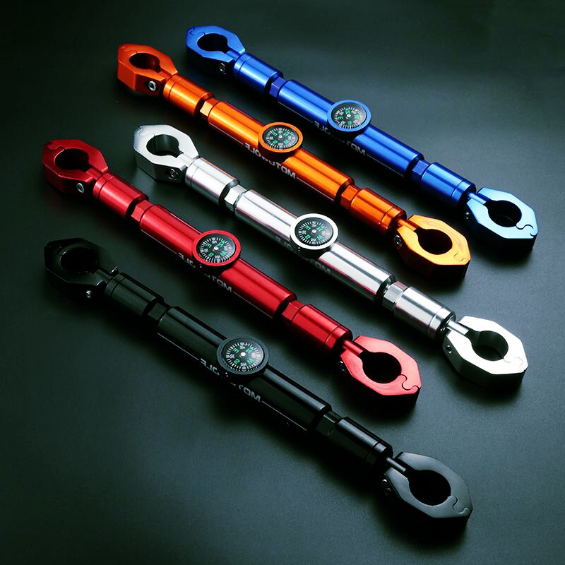 Multi-function motorcycle handlebar crossbar with clock/compass General motocross Aluminum alloy CNC balance handlebar crossbar