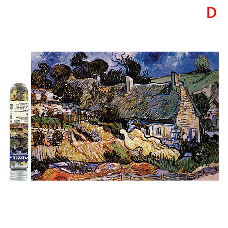 12 arten Puzzle Landschaft Öl Malerei Chinesische Malerei Jigsaw Mini Reagenzglas Paket Pädagogisches Spielzeug Für Erwachsene Und Kinder 150pcs: D