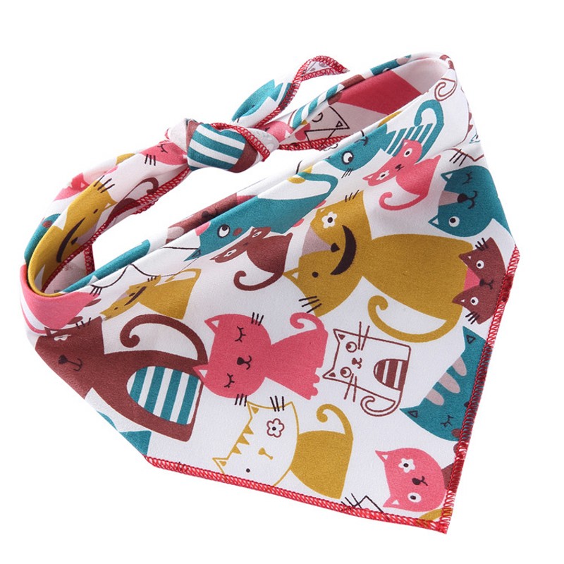 Chien Bandana coton chien bavoirs noir blanc rayé chien Triangle serviette mignon lavable noël Halloween chien Bandana écharpe