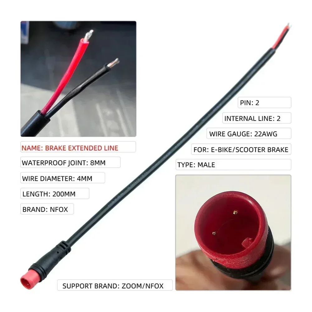 Ebike Display Connector 2/3/4/5/6 Pin Kabel Voor Bafang Vrouwelijke/mannelijke waterdichte Connector Signaallijn Elektrische Fiets Onderdelen: Licht Groen