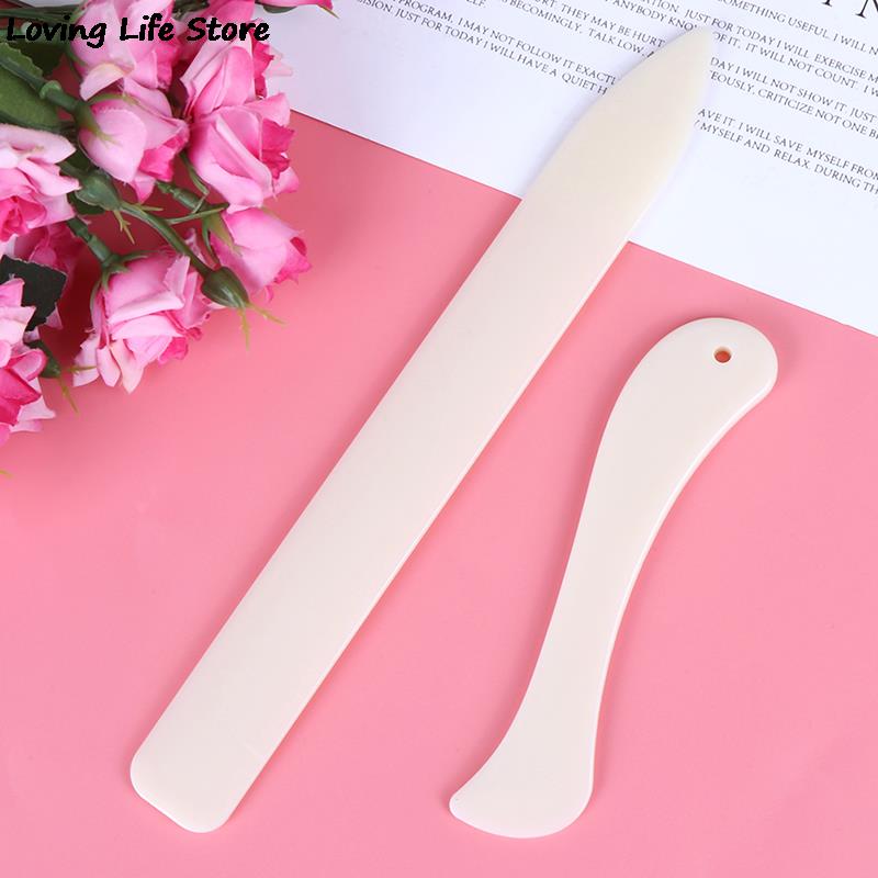 2Pcs Bone Map Ambachtelijke Gereedschappen Lederen Scoren Vouwen Rillen Papier Gereedschap Thuis Handgemaakte Accessoires