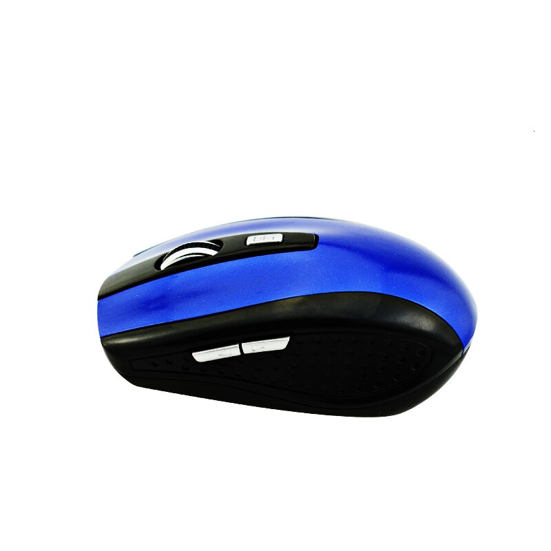 Universel ordinateur sans fil souris 2.4G bureau souris de jeu avec récepteur USB souris sans fil optique ordinateur portable universel: Bleu