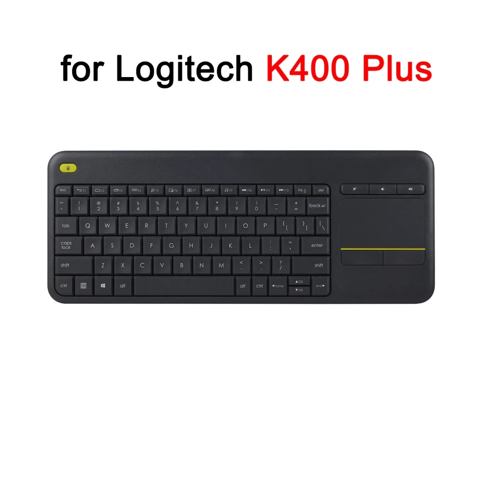 For Logitech K400 Plus Mechanical Wireless Bluetooth Waterproof Silicone Keyboard Cover Protector Wireless Touch TV Keyboard