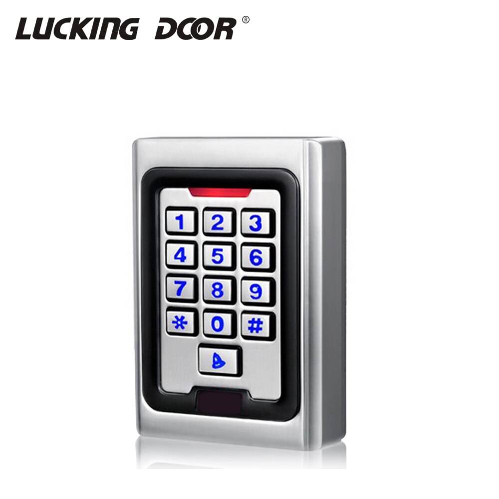Backlight Keypad Metal Case access control outdoor key 2000 Users 125khz RFID Card Reader Access Control System