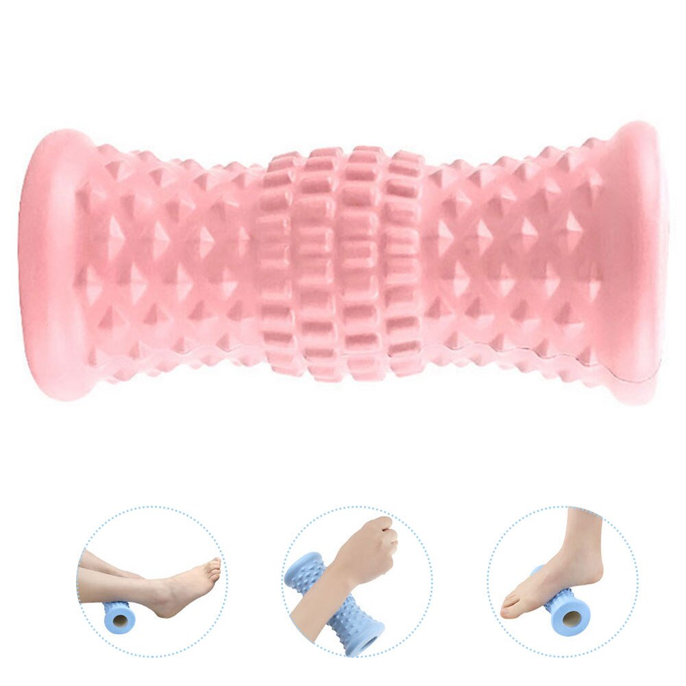 Massager Roller Workout Foam Roller Vibrating Leg Circulation Roller Rechargeable Battery for Foot Pain Relief Pink