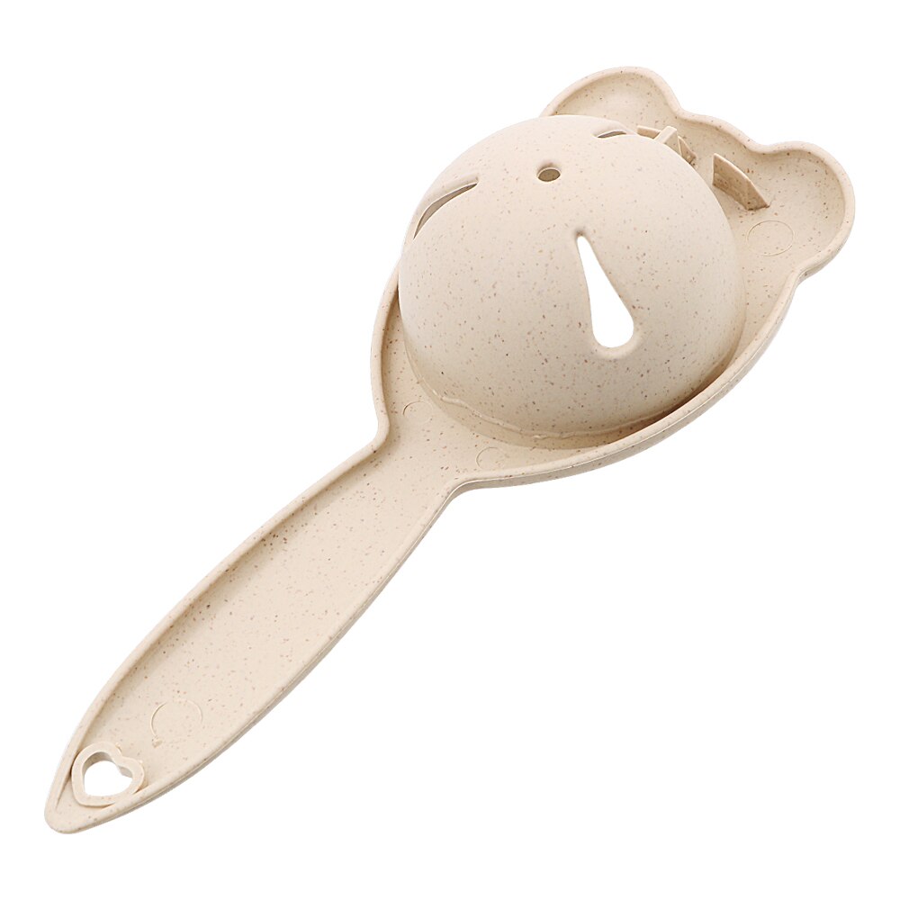 Hilife witte dooier zeven plastic chef-kok dineren kookgadget eierscheider thuis keukengereedschap keukenaccessoires eiergereedschap: Beige