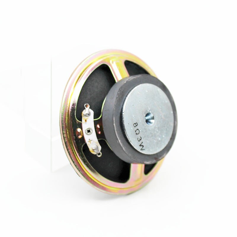 Haut-parleur rond 8 Ohm 3W, diamètre 77MM 3 pouces, 45MM, capuchon en papier à cône magnétique externe, hauteur 26MM, 2 pièces
