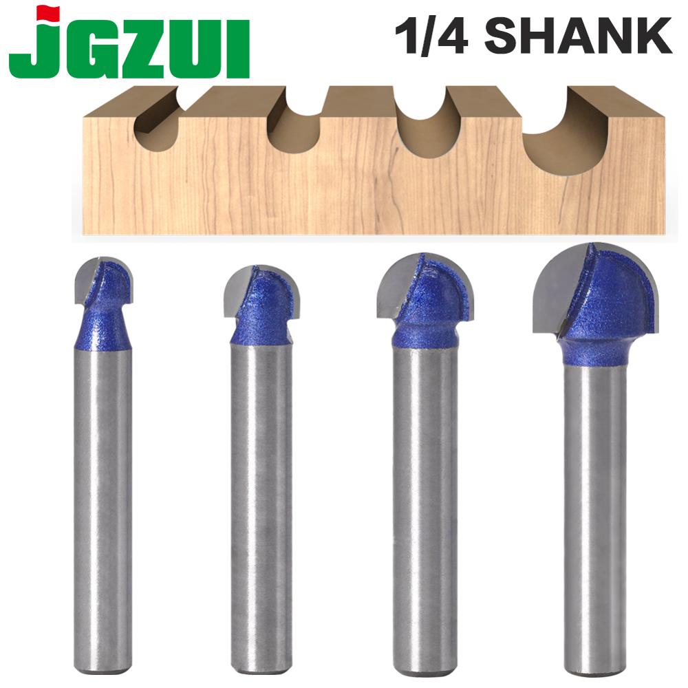 1pcs 1/4″Shank level Ball Nose Router Bits Set End Mill Round Cove Box Solid Carbide CNC Radius Core Milling Bit