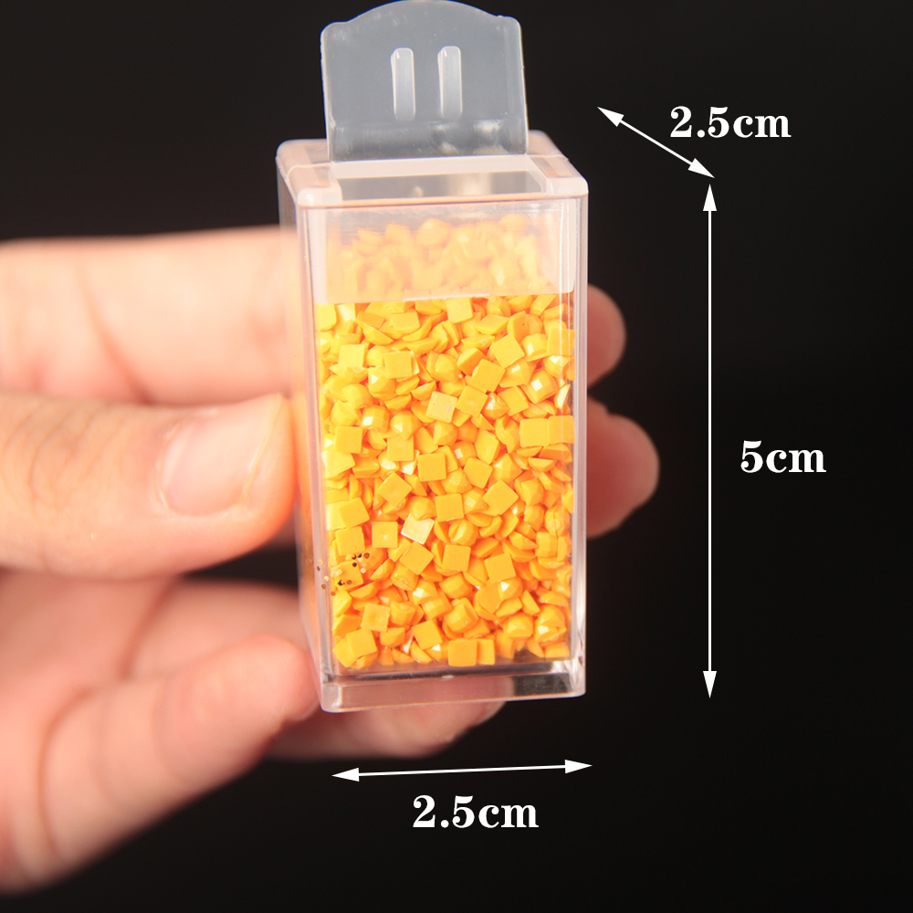 Caja de almacenamiento transparente para decoración de uñas, contenedor de cuentas de diamantes de imitación con cuadrícula cuadrada, accesorios, Maleta, 40 Uds.