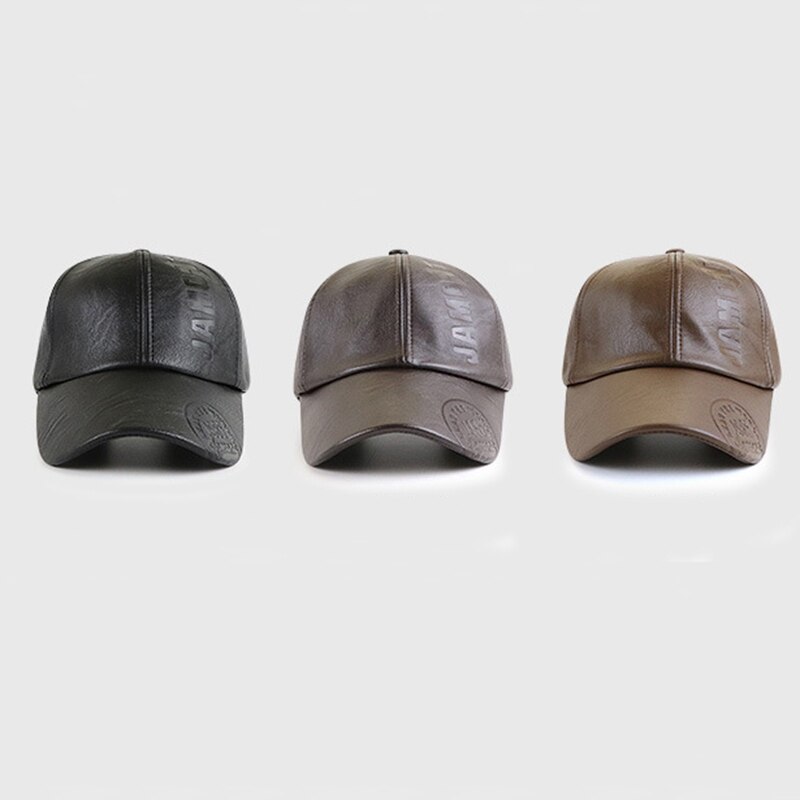 Jamont outdoor winterpet van pu-leer, baseballpet voor heren, snapback pet, pet voor heren, pet met klep
