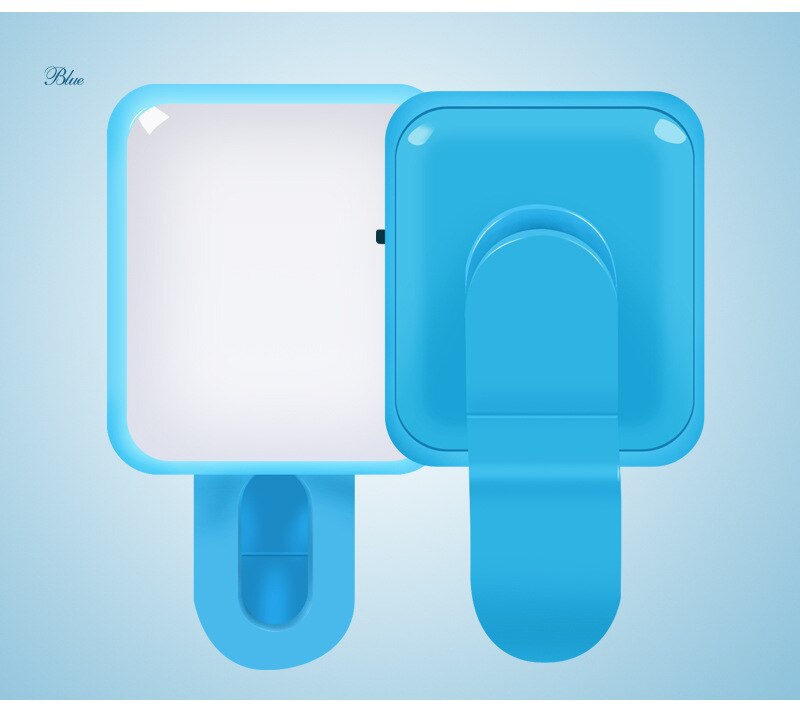 Fotografie Licht Led Licht Invullen Mobiele Telefoon Externe Zelfontspanner Vullen Licht Schoonheid Flash Ring: blue