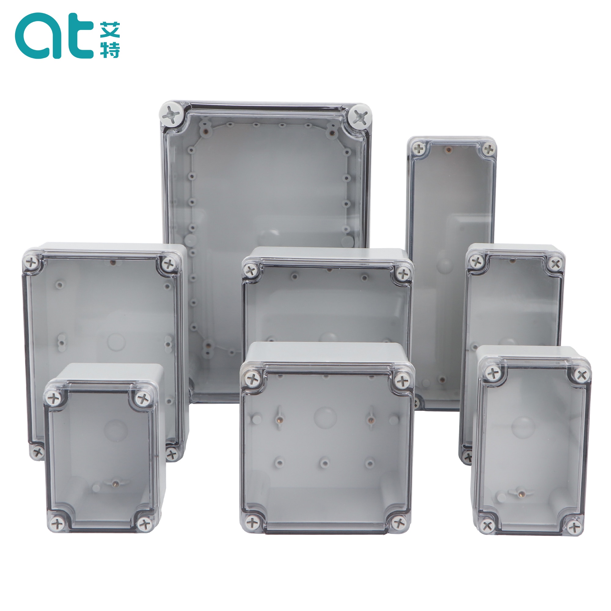 IP67 Transparent Lid Junction Box Waterproof Plastic Enclosure Box Electronic Project Instrument Case ABS Outdoor Housing