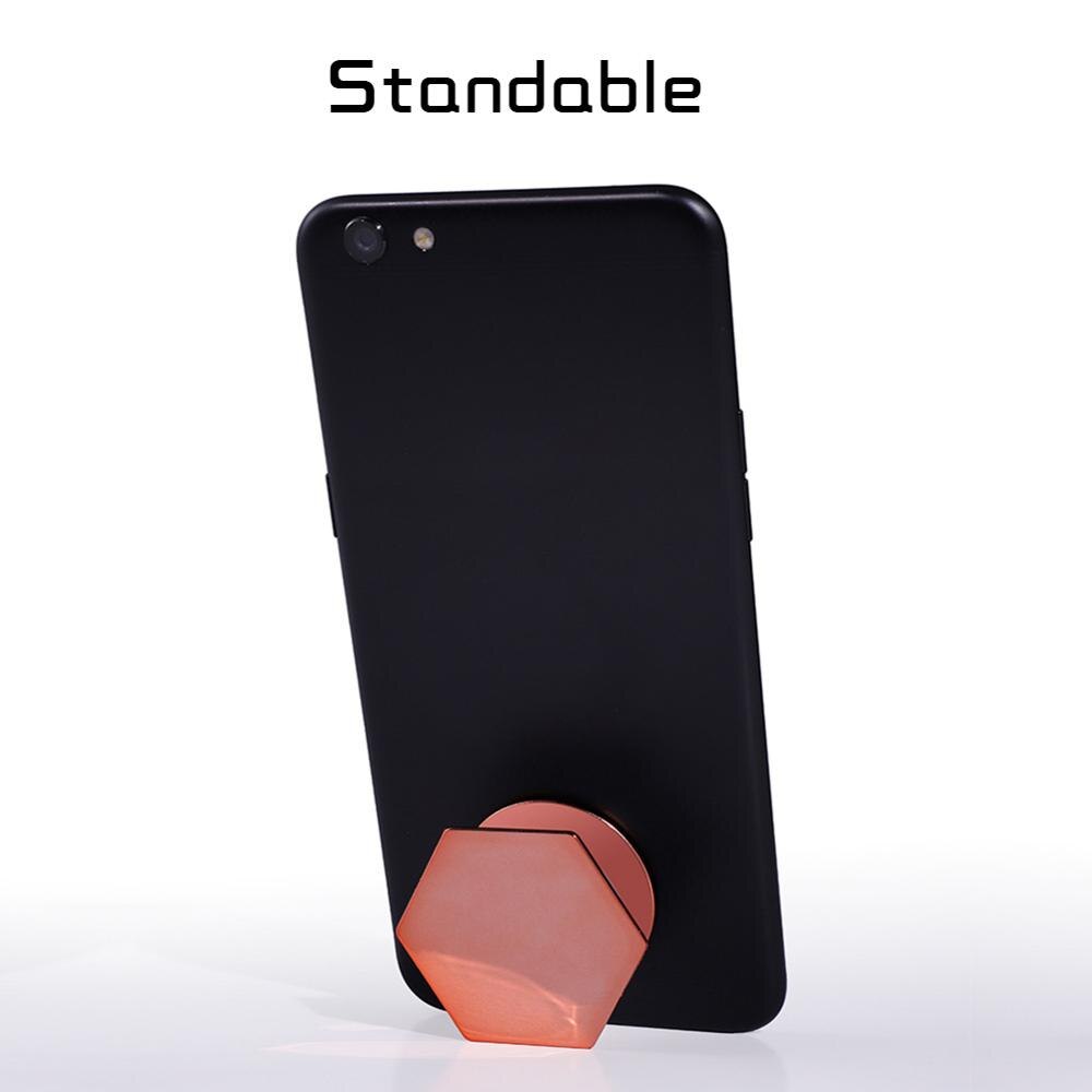 Anneau de Support universel hexagonal en plastique pour iPhone X, anneau d'extension pour téléphone portable de voiture