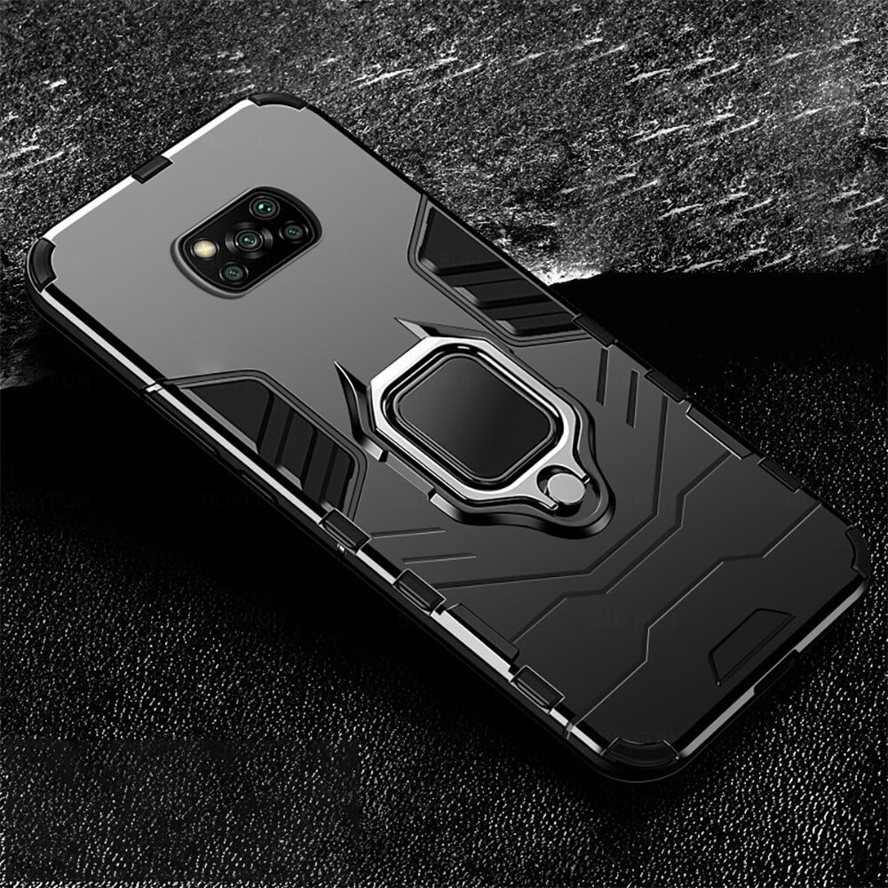 Shockproof Magnetic Phone Case For Xiaomi Poco X3 NFC Slim Back Cover on Xaomi Xiomi Redmi 9C 9A 9 C C9 Poko X3 NFC PocoX3 Armor: Poco X3 NFC / Black