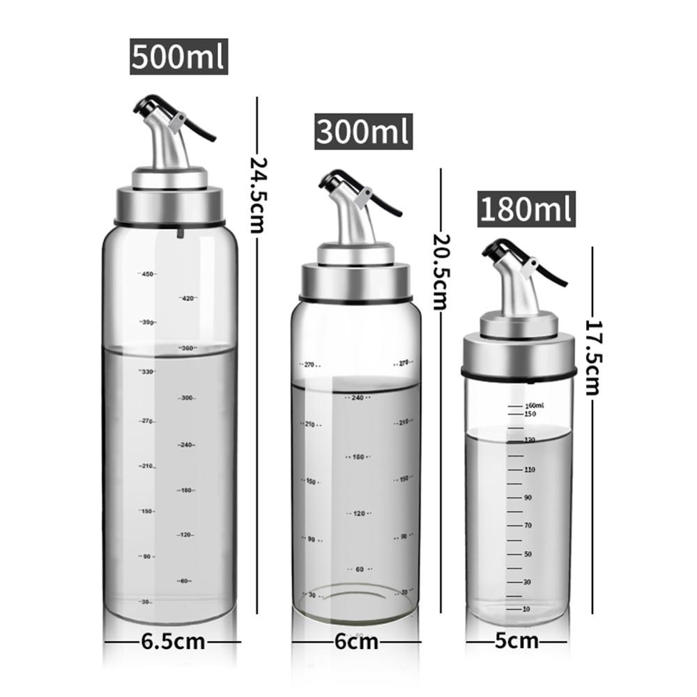 Home/Restaurant Keuken Tool Kruiderij Olie Fles Voor Sojasaus Azijn Spice Glazen Flessen Met Schaal Olieman Kruiden Container