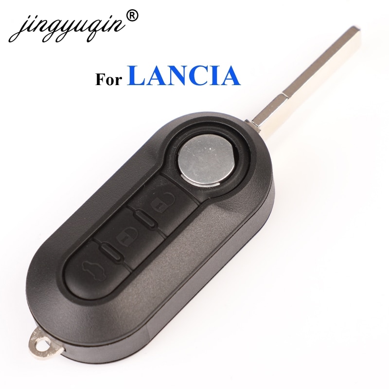 Jingyuqin Flip 3 Knoppen Afstandsbediening Sleutel Shell Voor Lancia Ypsilon Auto Alarm Fob Kleurrijke Combo Case