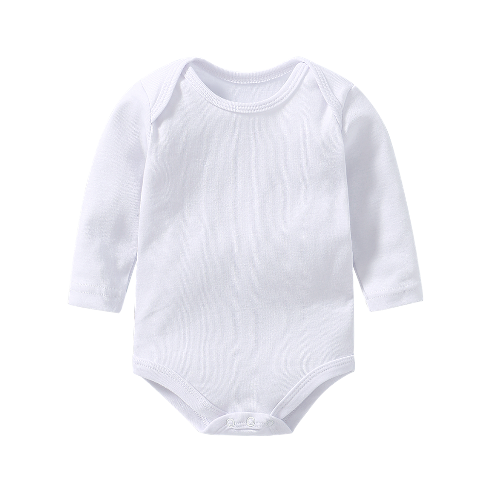 Longsleeve baby bodysuits dailywear white basic wear 5 pieces set essential baby clothing