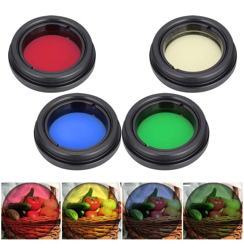 0.965 inch Telescope Sun Moon Planet Filtet Eyepieces Filters for Enhancing Definition Resolution TA3092-TA3096