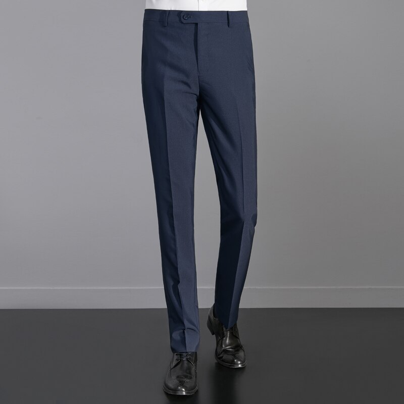 Costume de mariage classique romantique pour homme, pantalon de styliste, coupe cintrée, résistant aux plis, avec fermeture éclair
