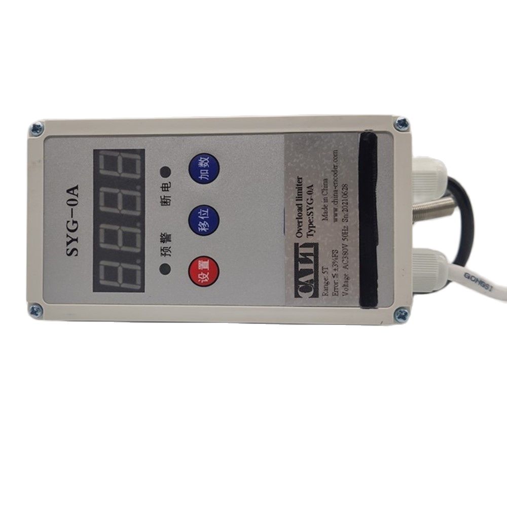 SYG-0A 380V AC Single Beam Lifting Weight Load Cell 3 5 T Ton Limiter Electric Hoist Overload Limiter Alarm
