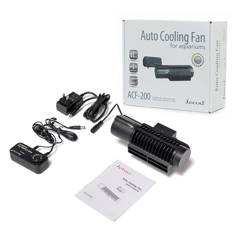 ACF-Serie Aquarium-Lüfter, leiser dreistufiger Schalter, automatische Thermostatsteuerung, Marine-Aquarium-Kühler