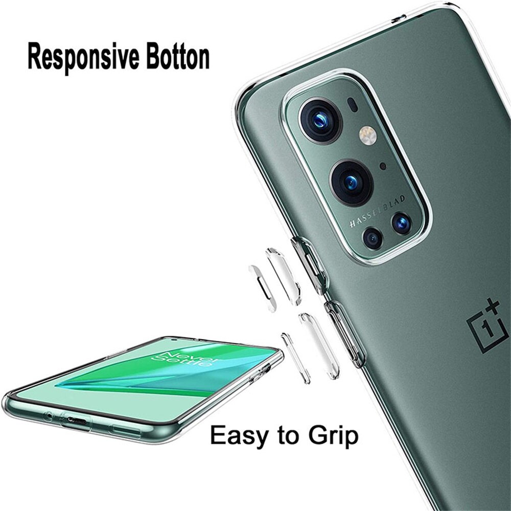 Kristall Klar Telefon fallen für Oneplus 9 / 9 Profi / 9R 5G Silikon dünn Einem Plus 9Profi Oneplus9 transparent Einfachheit Zurück Abdeckung