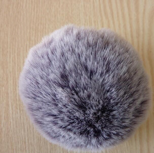 20 Stuks Faux Fur 8Cm/3.15Inch Pluizige Pom Pom Bal Met Elastische Lus Sleutelhanger Accessoires: 5