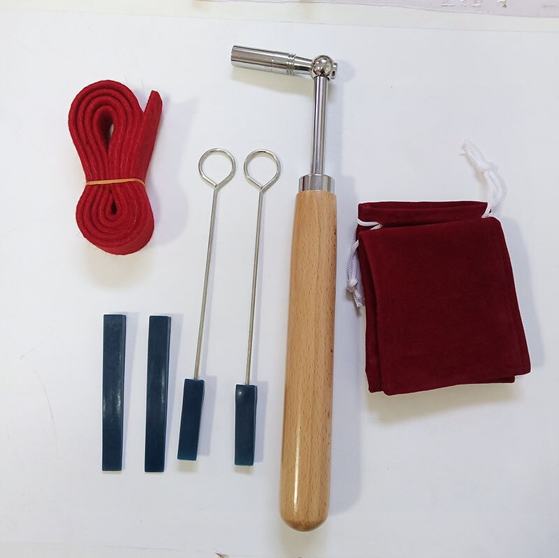 Piano Tuning Kit Tuner Tools Set Piano Tuning Tool Fixed Tuning Wrench 7pcs: Default Title