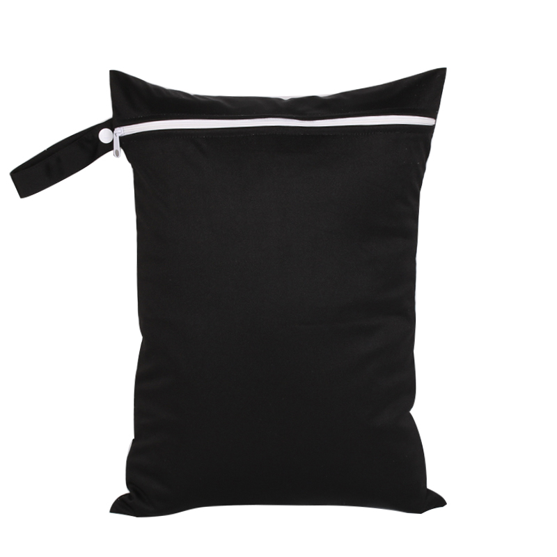 Bolsa húmeda reutilizable de 30x40 cm, forro de cubo para tela, pañales sucios, bolso húmedo seco, impermeable, bolsa húmeda para pañales de bebé Pul sólido