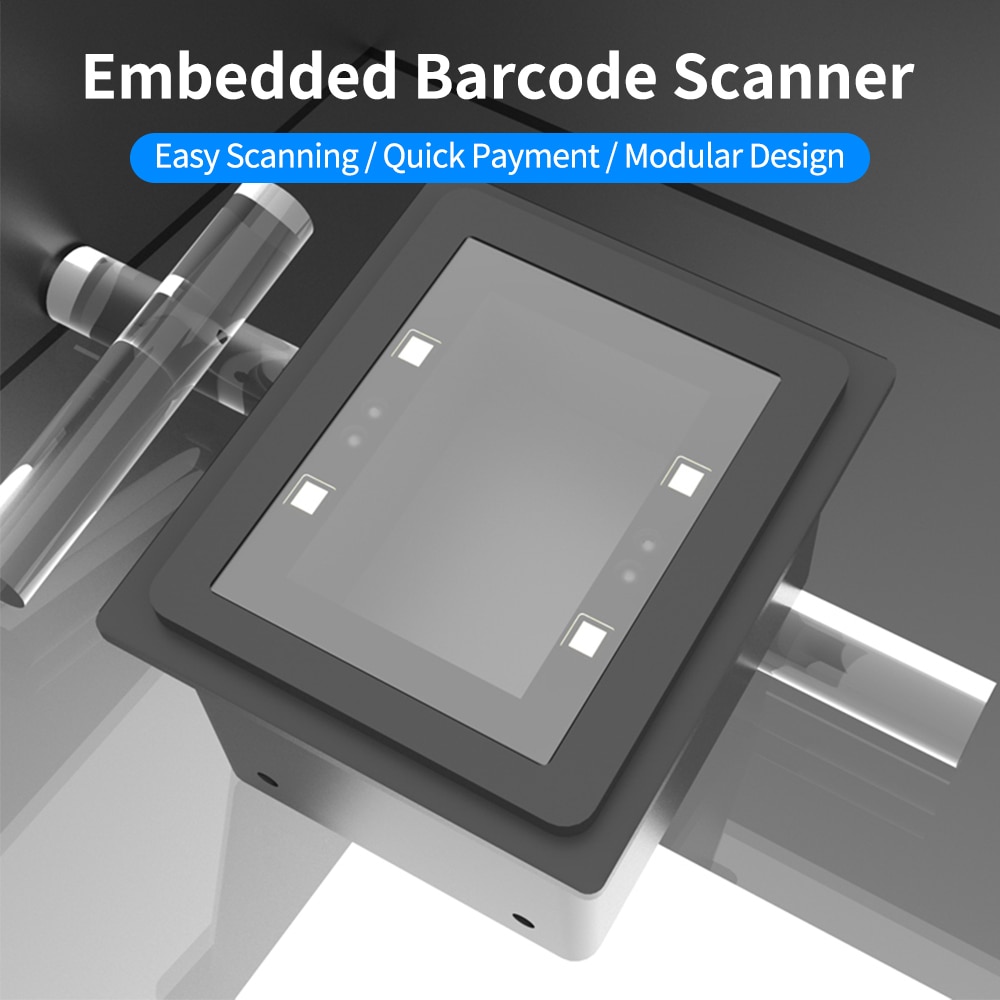 Aibecy Embedded Barcode Scanner Self-Induction 1D/2D/QR Bar Code Reader Module Scanner USB Connection Windows Mobile Payment