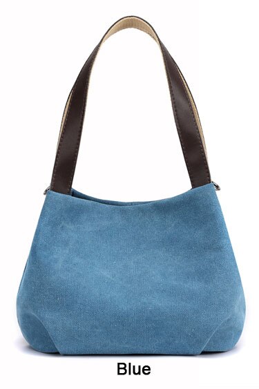 Ladies Crossbody Bag Canvas Women Shoulder Bag Hobo Vintage Messenger Bag Purse Canvas Women Handbags Designers Casual Big Totes: Blue