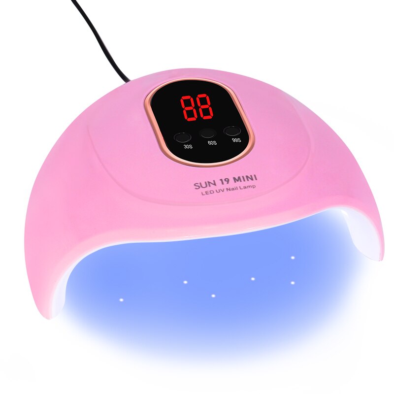 SUN X7/5 Plus lámpara LED 42/36/12 LEDs secador UV para secado de uñas de Gel polish10S/30S/60S/99S herramientas de manicura con sensor automático: 24W